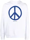 Marcelo Burlon County Of Milan Brushed County Peace Sweatshirt With Logo Print