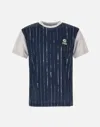 Marcelo Burlon County Of Milan County Pinstripes Active T-shirt In Blue