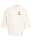 Marcelo Burlon County Of Milan Macrame Cross Cewneck T-shirt In 中性色