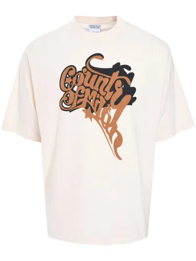 Marcelo Burlon County Of Milan County T-shirt In 中性色