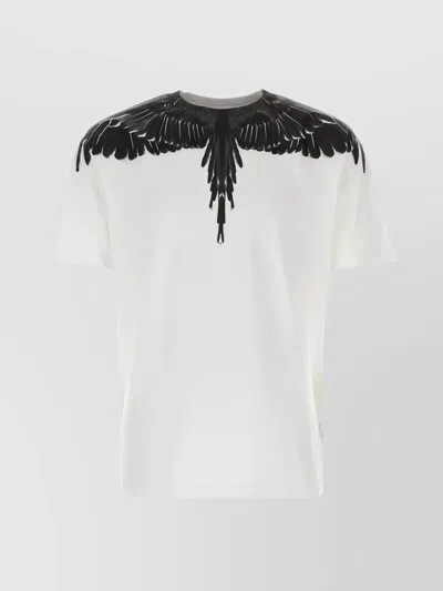 Marcelo Burlon County Of Milan Crew-neck T-shirt With Icon Wings Print In Black