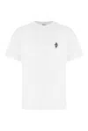 Marcelo Burlon County Of Milan 'vertigo Snake' White Cotton T-shirt In White Black
