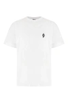 Marcelo Burlon County Of Milan 'vertigo Snake' White Cotton T-shirt In White Black
