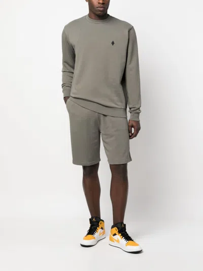 Marcelo Burlon County Of Milan Cross Bermuda Shorts In Army Black