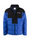 Marcelo Burlon County Of Milan Marcelo Burlon Cross Block Logo Down Jacket In Blue