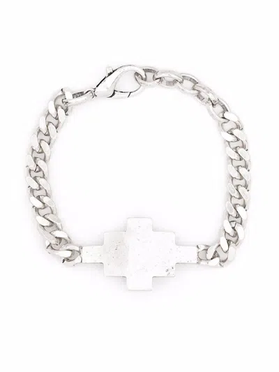 Marcelo Burlon County Of Milan Cross Chain Bracelet In Metallic