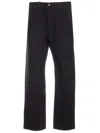 Marcelo Burlon County Of Milan Cross Cotton Straight Pants In Black Black