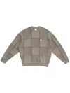 Marcelo Burlon County Of Milan Cross Inside Out Sweatshirt In Grey
