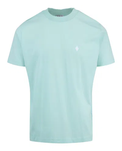 Marcelo Burlon County Of Milan Cross Logo T-shirt In Brown