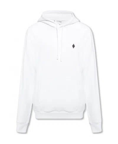 Marcelo Burlon County Of Milan Cross-motif Cotton Hoodie In White