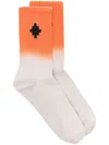 Marcelo Burlon County Of Milan Cross-motif Gradient Socks In Neutrals