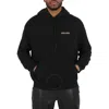 Marcelo Burlon County Of Milan Tempera Cross Cotton Hoodie In White/black