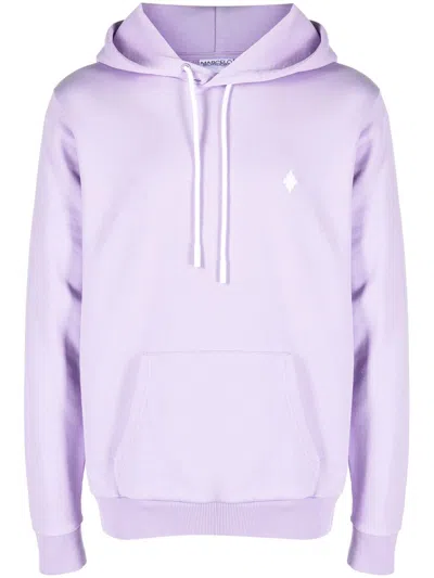 Marcelo Burlon County Of Milan Cross Logo Hoodie In Purple