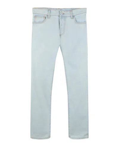 Marcelo Burlon County Of Milan Cross Patch Slim Jeans In Blue