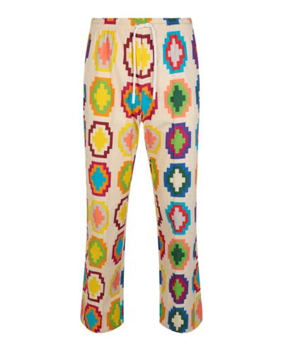 Marcelo Burlon County Of Milan Cross Print Pants In Multi