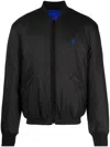 Marcelo Burlon County Of Milan Monogram Details Bomber Jacket In Black