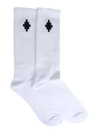 Marcelo Burlon County Of Milan Cross Sideway Socks In White