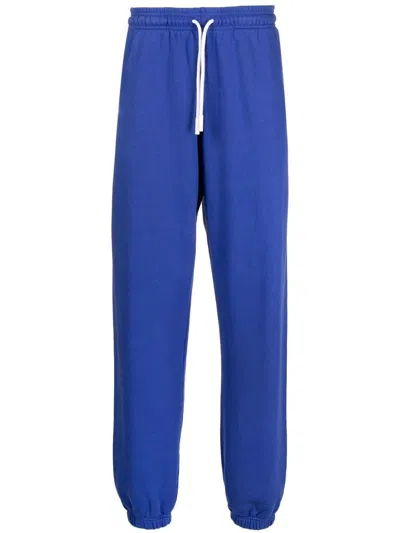 Marcelo Burlon County Of Milan Cross Tapered Track Pants In Blue
