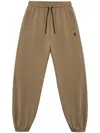 Marcelo Burlon County Of Milan Cross Tapered Track Pants In Brown