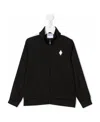 Marcelo Burlon County Of Milan Cross Tracksuit Zip-up Black White In Black