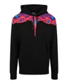 MARCELO BURLON COUNTY OF MILAN CURVED WINGS-PRINT HOODIE