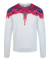 Marcelo Burlon County Of Milan Marcelo Burlon Curves Wings Crewneck Sweatershirt In White