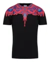 Marcelo Burlon County Of Milan Black Logo Short-sleeved T-shirt In Black