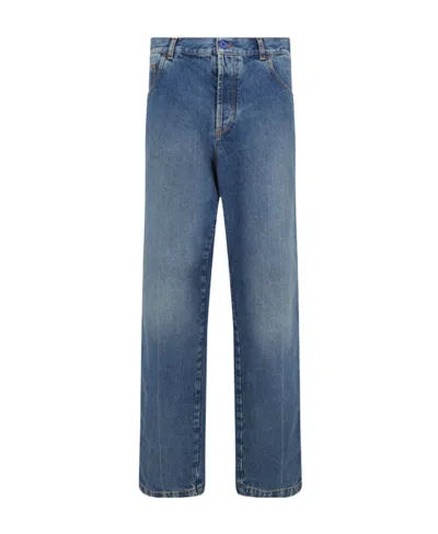 Marcelo Burlon County Of Milan Dark-wash Straight-leg Jeans In Blue