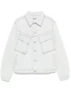 Marcelo Burlon County Of Milan Denim Cargo Jacket In Blue