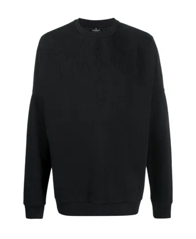 Marcelo Burlon County Of Milan Embossed Wing Sweater In Black