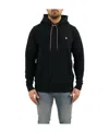 Marcelo Burlon County Of Milan Embroidered Cross Drawstring Hoodie In Black
