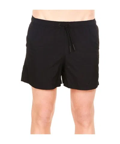 Marcelo Burlon County Of Milan Embroidered Cross Swim Shorts In Black