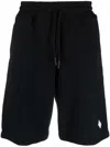 Marcelo Burlon County Of Milan Marcelo Burlon Bermuda With Logo In Black  