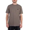 Marcelo Burlon County Of Milan Embroidered-logo Detail T-shirt In Brown