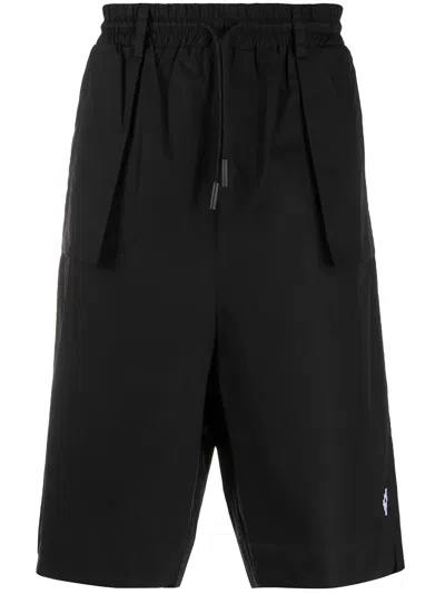 Marcelo Burlon County Of Milan Marcelo Burlon Cotton Basket Shorts In Black