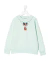 Marcelo Burlon County Of Milan Feather Necklace-print Sweatshirt In White