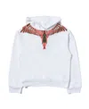 Marcelo Burlon County Of Milan Feather-print Hoodie In White