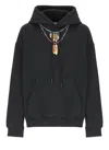 MARCELO BURLON COUNTY OF MILAN FEATHERS NECKLACE HOODIE
