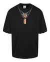 MARCELO BURLON COUNTY OF MILAN FEATHERS NECKLACE T-SHIRT