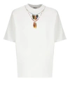 MARCELO BURLON COUNTY OF MILAN FEATHERS NECKLACE T-SHIRT