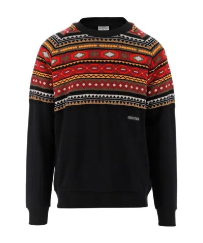 MARCELO BURLON COUNTY OF MILAN MARCELO BURLON COUNTY OF MILAN LOGO PATCH INTARSIA JUMPER