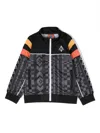 Marcelo Burlon County Of Milan Geometric-print Track Jacket In Black