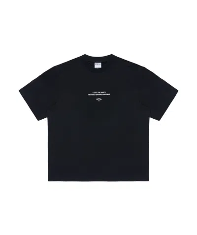 Marcelo Burlon County Of Milan Goodbye Quote T-shirt In Black