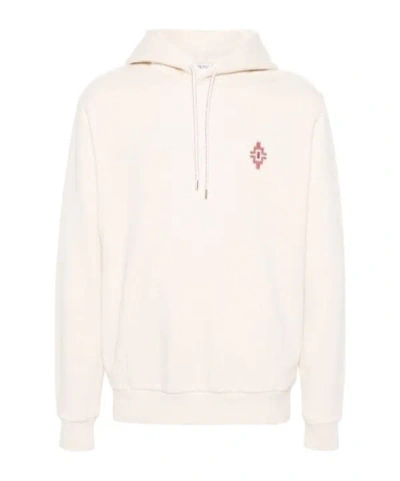 Marcelo Burlon County Of Milan Graffiti Cross Cotton Hoodie In White