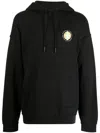 Marcelo Burlon County Of Milan Graphic-print Cotton Hoodie In Schwarz