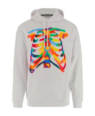 Marcelo Burlon County Of Milan Graphic-print Cotton Hoodie In White