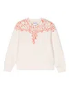 Marcelo Burlon County Of Milan Graphic-print Cotton Sweatshirt In Nude
