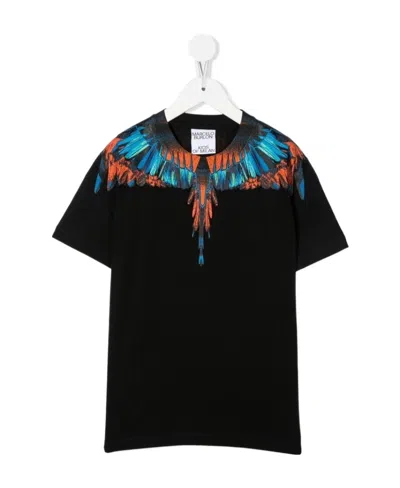 Marcelo Burlon County Of Milan Graphic-print Cotton T-shirt In Black