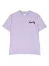 Marcelo Burlon County Of Milan Graphic-print Cotton T-shirt In Purple