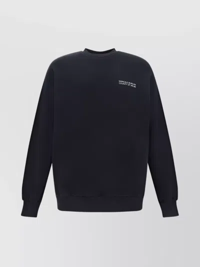 Marcelo Burlon County Of Milan Graphic Print Crewneck Sweater In Black